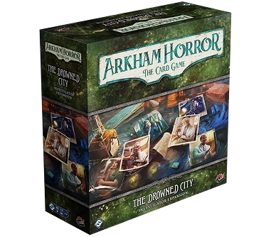Het bordspel Arkham Horror: kaartspel-uitbreiding The Drowned City