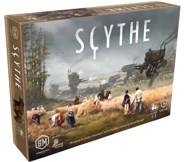 Het bordspel Scythe: een doos met een alternatief verhaal en spelmechanismen